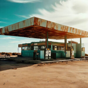 stazione di servizio carburante